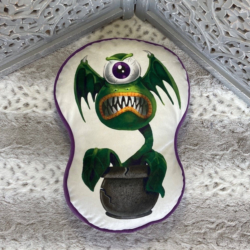 Little Shop of Horrors Audrey II decorative pillow Halloween Venus Fly trap